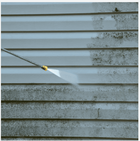 Cleaning mold from house exterior